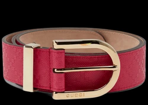 Gucci Hilary Lux Belt Dimante Pink