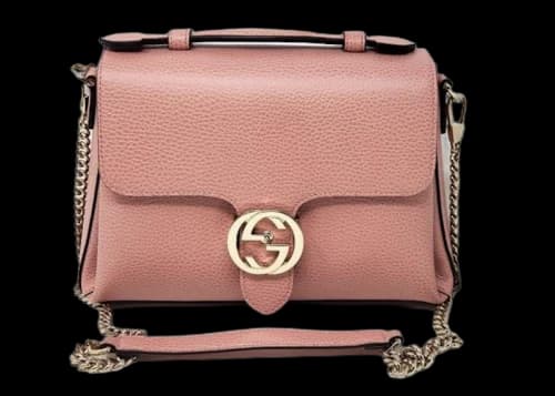 Gucci Interlocking Chain Shoulder Bag Small Light Pink