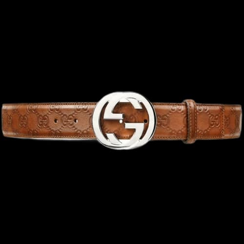 Gucci Interlocking G Belt Guccissima Brown
