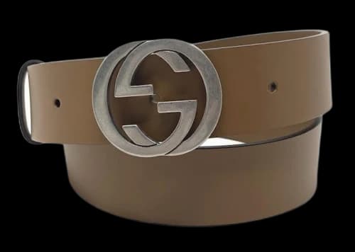 Gucci Interlocking GG Signature Leather Belt 1.5 Width Brown