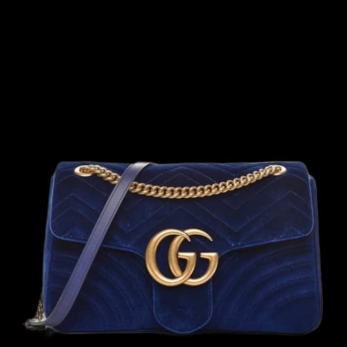 Gucci GG Marmont Matelasse Medium Cobalt Blue