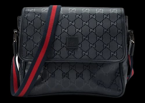 Gucci Messenger GG Imprime Web Strap Small Navy Blue