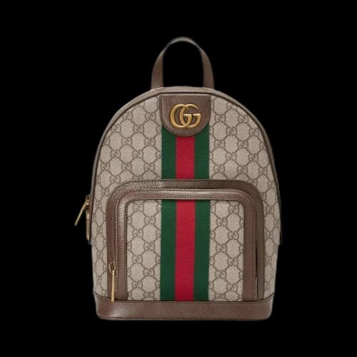 Gucci Ophidia Backpack GG Supreme Small Beige/Ebony