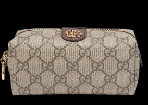 Gucci Ophidia Cosmetic Case GG Supreme Small Beige/Ebony