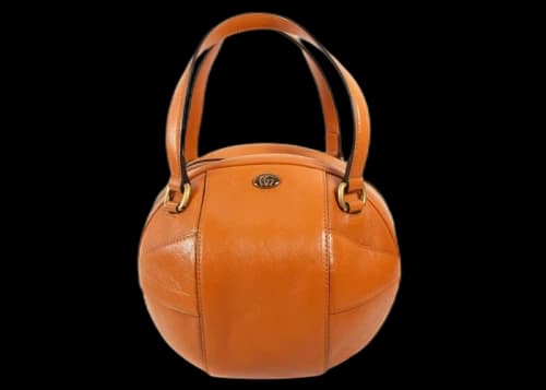 Gucci Ophidia GG Round Shoulder Bag Leather Medium Tan