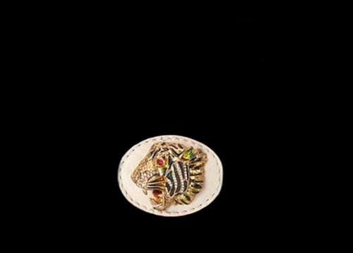Gucci Rajah Chain Card Case Ivory