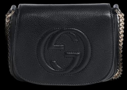 Gucci Soho Crossbody Chain Strap Small Black