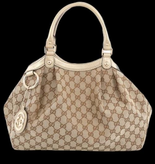 Gucci Sukey Tote GG Medium Brown/Gold