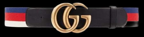 Gucci Sylvie Web Belt Double G Buckle Red/White/Blue/Black