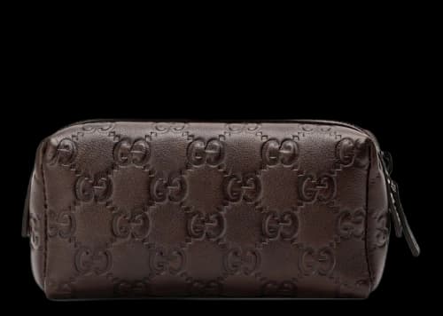 Gucci Toiletry Case Guccissima Small Brown