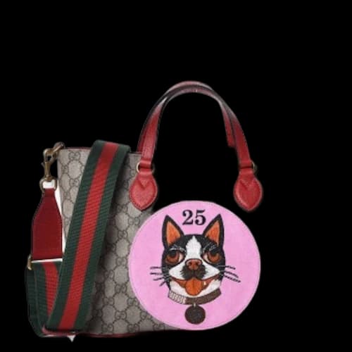 Gucci Tote Monogram GG Supreme Bosco Red