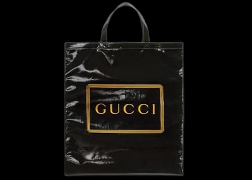 Gucci Tote Print Medium Black