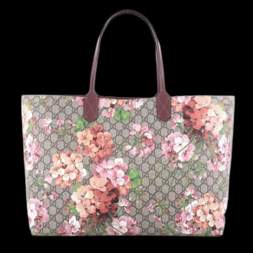 Gucci Reversible Tote GG Blooms Large Antique Rose