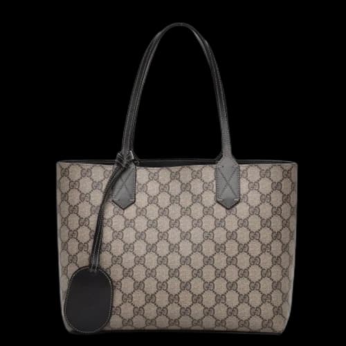 Gucci Reversible Tote GG Supreme Small Beige/Black