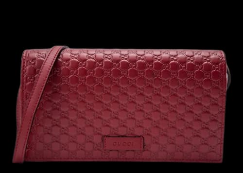 Gucci Wallet Crossbody MicroGuccissima Red