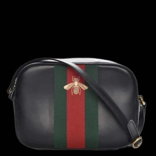 Gucci Webby Bee Shoulder Small Black