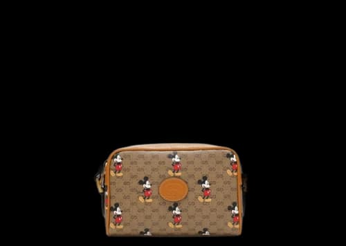 Gucci x Disney Mickey Mouse Crossbody Bag Brown