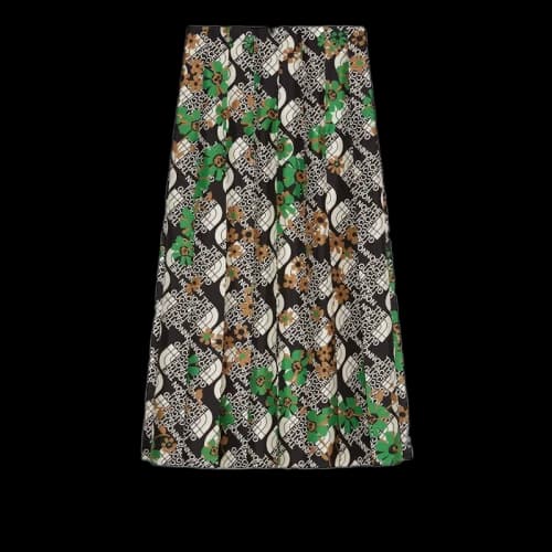 Gucci x The North Face Pleated Silk Skirt Multicolor