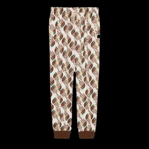Gucci x The North Face Web Print Technical Jersey Jogging Pant Ivory/Brown