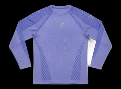 Gymshark Devant Seamless Longsleeve Slim Fit T-shirt Amethyst