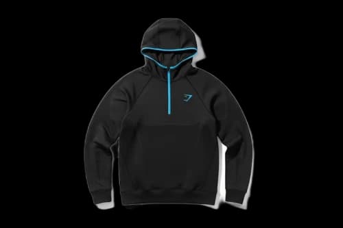 Gymshark Onyx 5.0 Seamless Hoodie Black/Onyx Grey