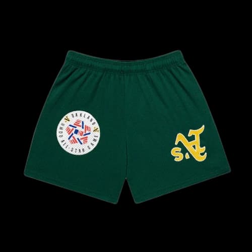 Happy Memories Don't Die Money Ball Basketball Short Green
