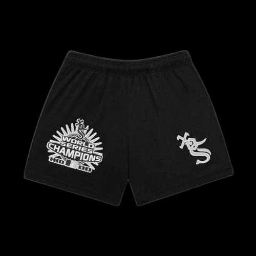 Happy Memories Don't Die White $ox Basketball Short Black