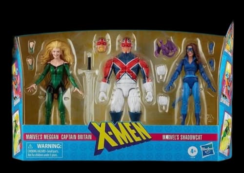 Hasbro Marvel Legends Marvel's Meggan, Captain Britain & Marvel's Shadowcat Hasbro Pulse 3-Pack Action Figure Multi