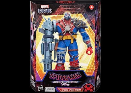 Hasbro Marvel Legends Series Spider-Man Across the Spider-Verse Cyborg Spider-Woman Deluxe Action Figure