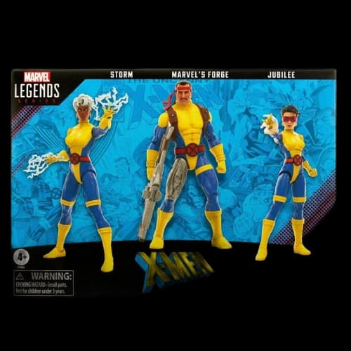 Hasbro Marvel Legends Series X-Men 60th Anniversary Storm, Marvel's Forge and Jubilee Action Figure Set