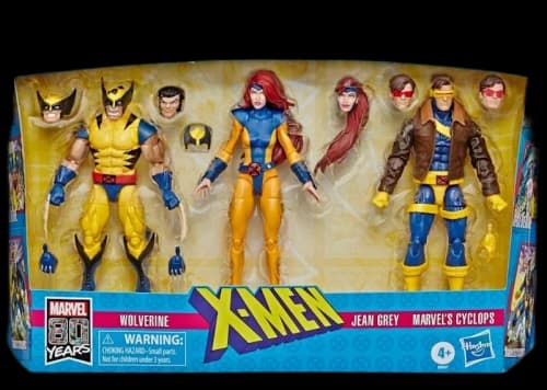 Hasbro Marvel Legends X-Men Wolverine, Jean Grey, Marvel’s Cyclops 3-Pack Action Figure