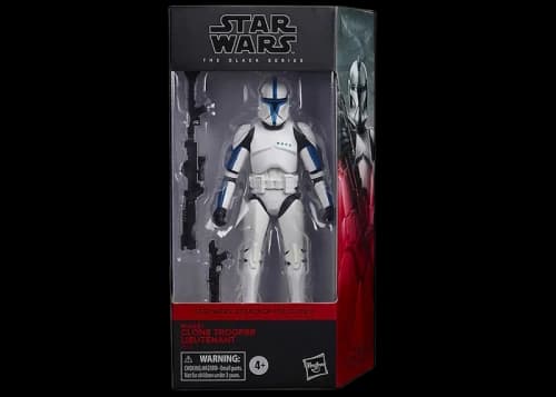 Hasbro Star Wars The Black Series Attack Of The Clones Clone Trooper Lieutenant Action Figure