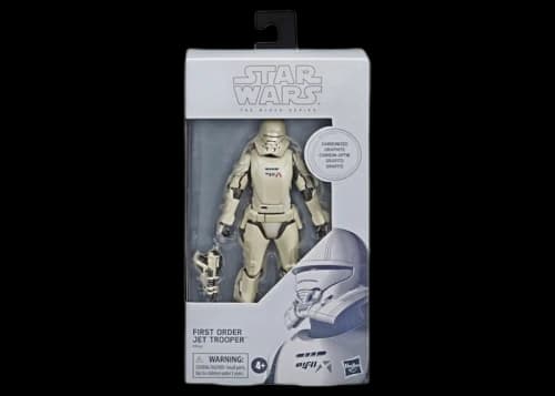 Hasbro Star Wars The Black Series First Order Jet Trooper Carbonized Action Figure White