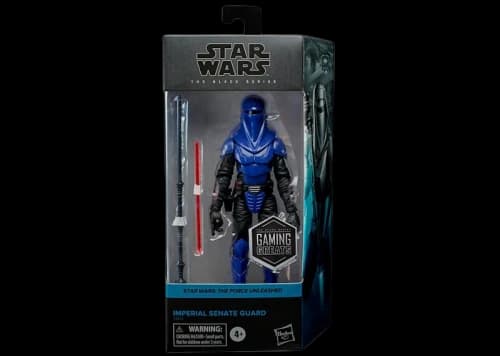 Hasbro Star Wars The Black Series The Force Unleashed Imperial Senate Guard Gaming Greats Gamestop Exclusive Action Figure Blue