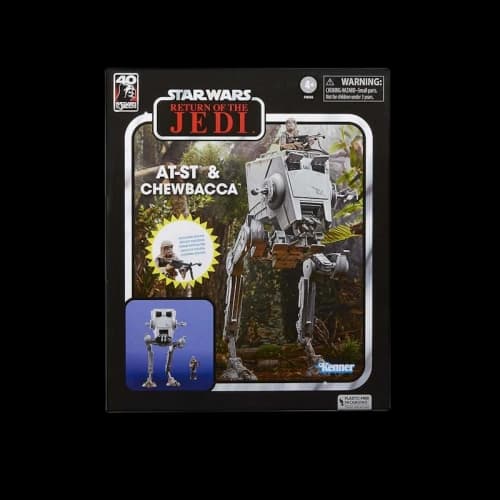 Hasbro Star Wars The Vintage Collection ROTJ AT-ST and Chewbacca Action Figure