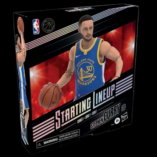 Hasbro Starting Lineup NBA Season 1 Golden State Warriors Stephen Curry Action Figure