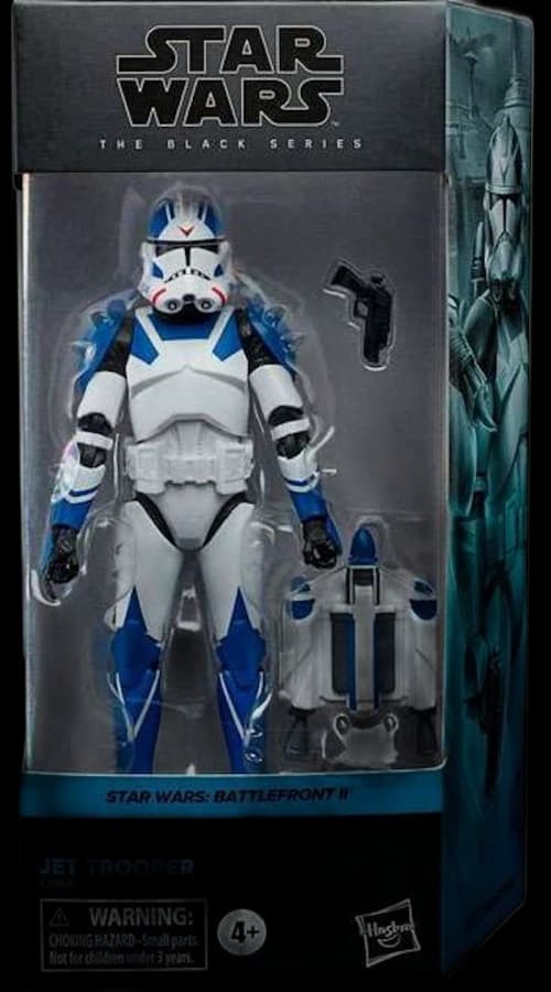 Hasbro Star Wars Black Series Battle Front II Jet Trooper Gaming Greats GameStop Exclusive Action Figure