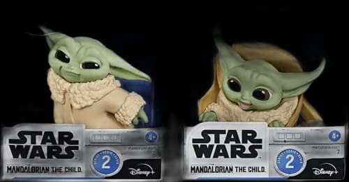 Hasbro Star Wars Bounty Collection The Child (Baby Yoda / Grogu) Pushing Button & Ride Action Figure (2-Pack)