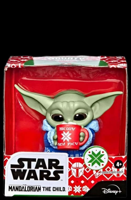 Hasbro Star Wars Bounty Collection The Child (Grogu) Cup of Cocoa, Holiday Edition Target Exclusive Action Figure