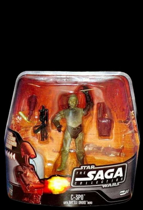 Hasbro Star Wars Saga Collection C-3PO With Battle Droid Head Action Figure