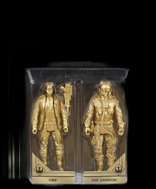 Hasbro Star Wars Skywalker Saga Finn & Poe Dameron Gold Figures Action Figure (2-Pack)