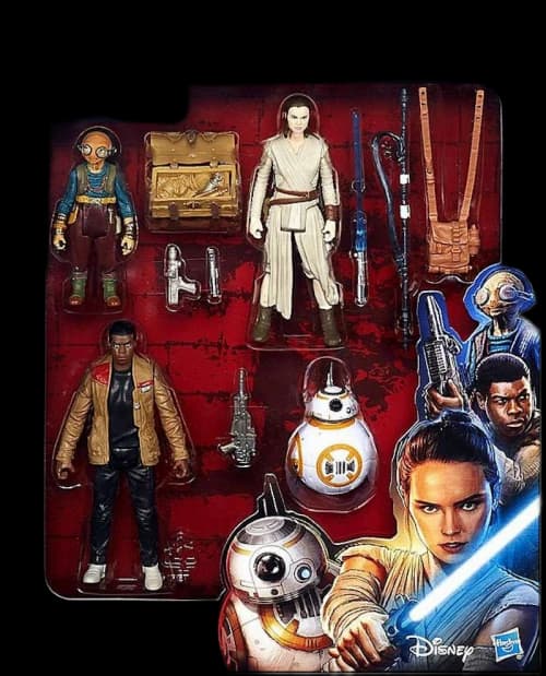 Hasbro Star Wars The Force Awakens Takodana Encounter Maz Kanata, Rey, BB-8 & Finn Action Figure (4-Pack)