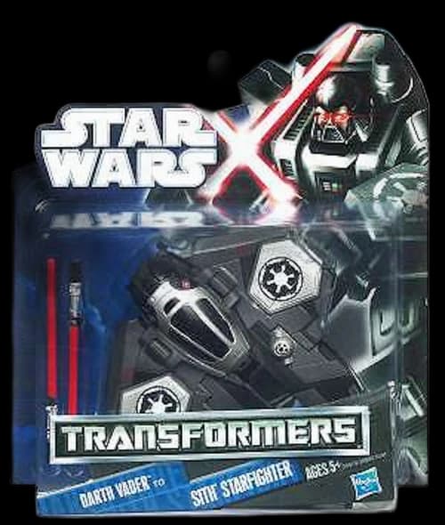 Hasbro Star Wars Transformers 2012 Class I Darth Vader to Sith Starfighter Action Figure