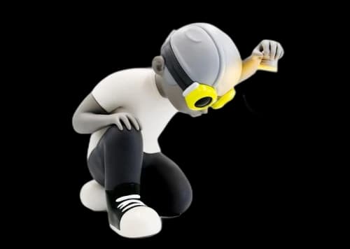 Hebru Brantley Volt Ultra Lumen Lamp Sculpture