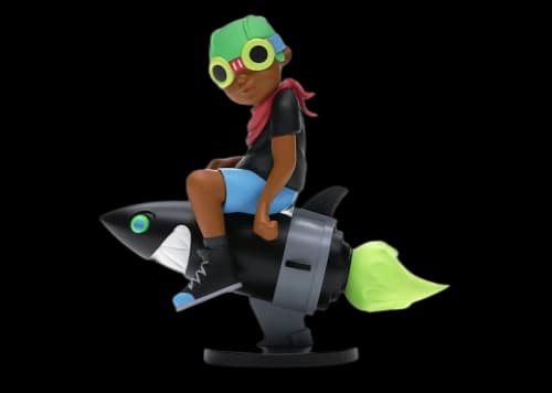 Hebru Brantley x Billionaire Boys Club x Bait Beyond The Beyond Fly Boy Figure 9 Inches Black/Multi