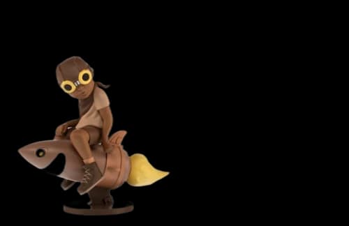 Hebru Brantley x Billionaire Boys Club x Bait Beyond The Beyond Fly Boy Figure 9 Inches Sepia