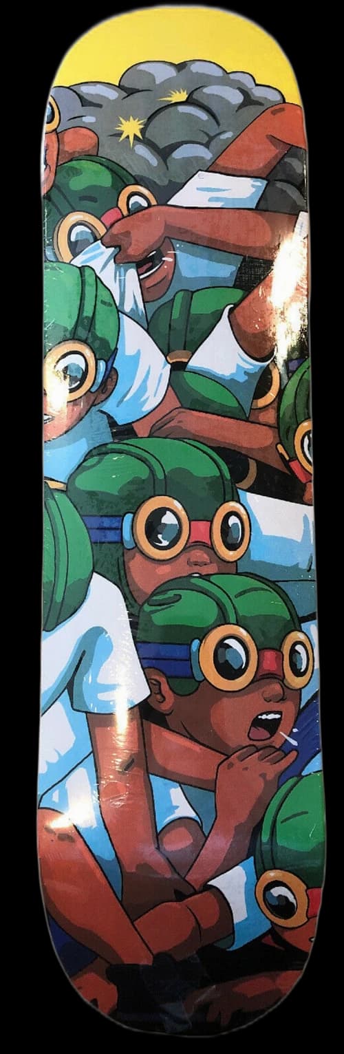 Hebru Brantley x ComplexCon Flyboy Skateboard Deck Yellow