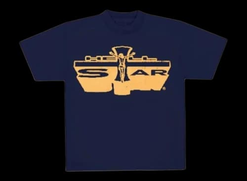 Hellstar Jesus Emblem Tee Navy
