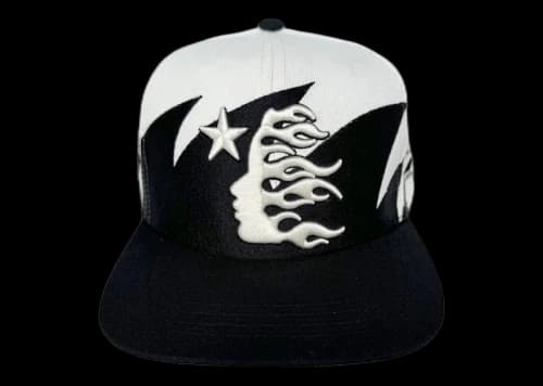 Hellstar Sharkteeth Snapback Hat Off White/Black
