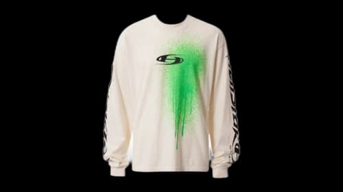 Hellstar Spray Paint Studios L/S T-shirt White